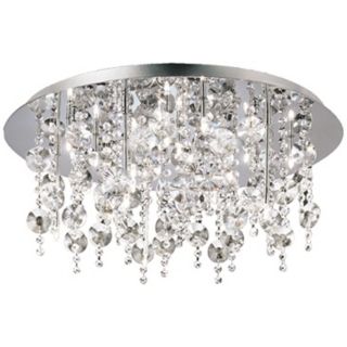 Galassia 26 3/4" Wide Chrome and Crystal Ceiling Light   #W5082