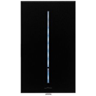 Lutron Vierti 600 Watt Blue LED Multilocation Black Dimmer   #13943