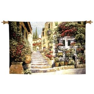 Riviera Stairs Wall Art 70" Wide Tapestry   #56826