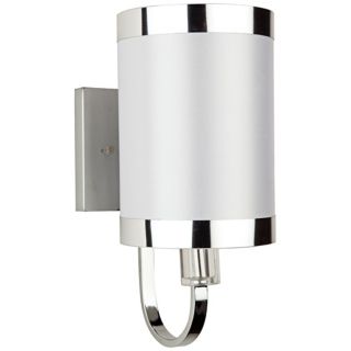 Artcraft Madison 10" High White and Chrome Wall Sconce   #V9948