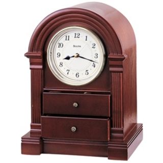 Anniston Traditional 11 High Bulova Mantel Clock   #V1934  