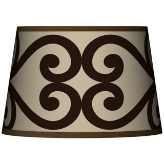 Cambria Scroll Tapered Lamp Shade 13x16x10.5 (Spider)   #N8900 P2643