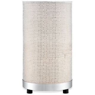 Faux Diamond Studded Cylinder Accent Lamp   #X0216