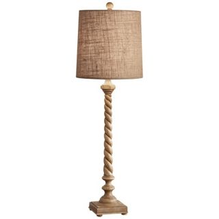 Murray Feiss Castillo Aged Wood Table Lamp   #X6649