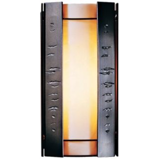 Hubbardton Forge Textured Panels 12" High Outdoor Wall Light   #73847