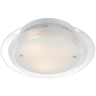 Possini Two Tier Glass 15 3/4" Wide Ceiling Light Fixture   #P1329