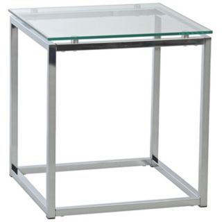 Sandor Clear Glass Side Table   #X7385
