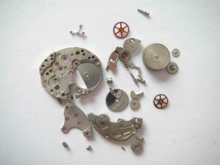 Lot of watch movement parts for Durowe caliber 75