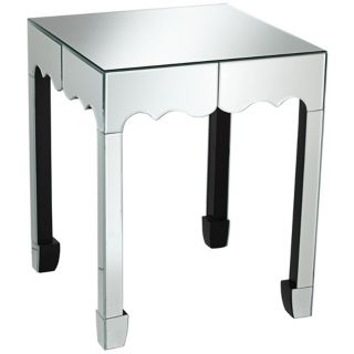 Willow Silver Mirror Accent Table   #W3349