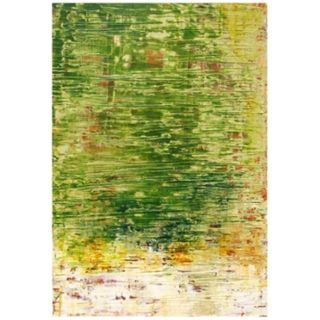 Hand Painted Chartreuse Expression 24" High Wall Art   #V8310