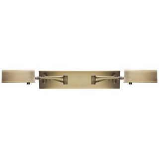House of Troy Pinnacle Brass Double Swing Arm Wall Lamp   #X5618