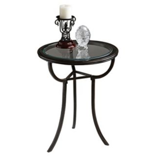 Loft Collection Beveled Glass Top Accent Table   #M3973