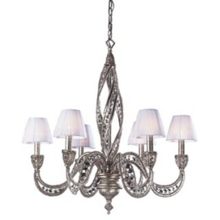 Genoese Collection Sunset Silver Finish Six Light Chandelier   #60206