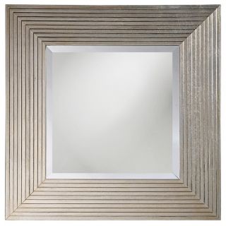 Leaf Finish Grooved Accent 26 Square Mirror   #H6222