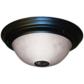 Round Black Finish ENERGY STAR Outdoor Ceiling Light   #H7015