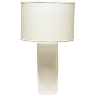 Haeger Potteries Cylinder White Table Lamp   #U4996