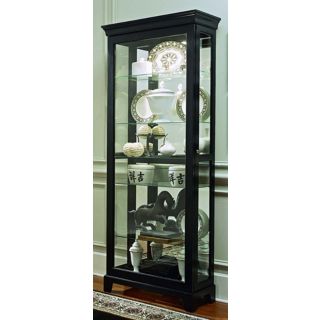 Oxford Black Curio Cabinet   #W3112