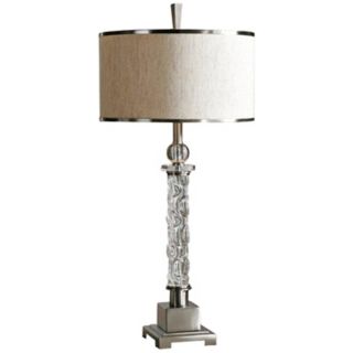 Uttermost Campania Carved Glass Table Lamp   #W8265