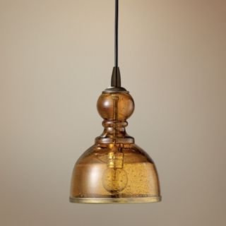 Jamie Young St Charles Amber Glass Pendant Chandelier   #M9547