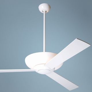 52" Modern Fan Aurora Gloss White Ceiling Fan with Uplight   #J3801