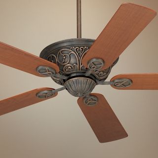 52" Casa Contessa Copper Bronze Teak Blades Ceiling Fan   #55878 89850