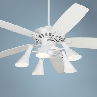 52" Journey White Ceiling Fan with 5 Light Kit   #M2748 R1741