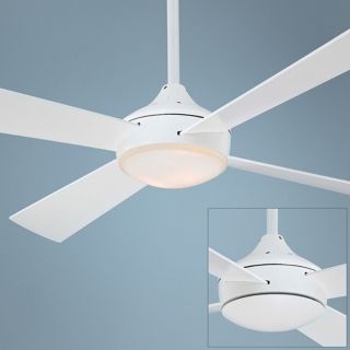52" Minka Aire Aluma Flat White Ceiling Fan   #R2799