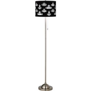 Giclee Chic Chandeliers Brushed Nickel Pull Chain Floor Lamp   #99185 83631