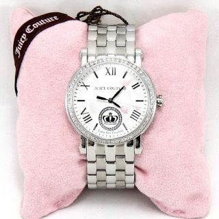 Authentic Juicy Couture Crystals Silver Ladies Watch Bracelet 1900815