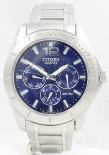 Citizen Mens Quartz Chronograph AG8300 52L Stainless Steel Bracelet