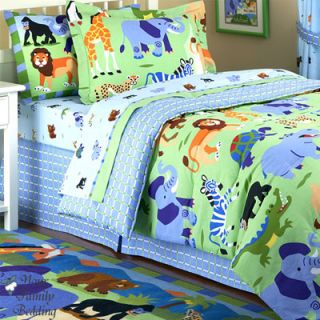 Jungle Safari Boy Children Kid Comforter Bedding Set Twin Full Queen