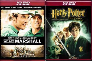 Wholesale Lot of 100 HD DVD Movies Bulk Harry Potter We Are Marshall