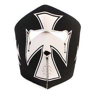 USD $ 6.79   Cross Style Bike Face Mask (Black & White),