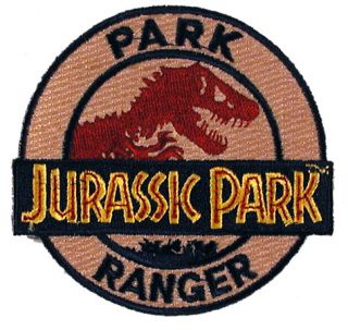 Jurassic Park Movie Logo Park Ranger Embroidered 3 Patch Jppa 173