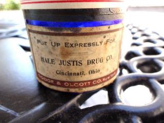 RARE 1900 Cincinnati Ohio Tincture of Iodine Cobalt Blue Corked Glass