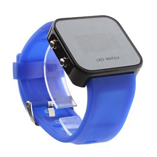 USD $ 4.89   Silicone Band Women Men Unisex Jelly Sport Style Square
