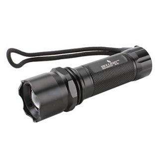 HL 102 Focus Zoom 3 Mode Cree LED Flashlight with Assault Crown (3xAAA