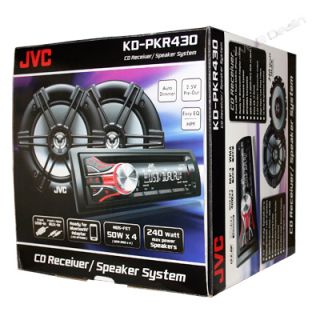 JVC KD PKR430 CD Receiver & 6.5 inch Replacement Speakers