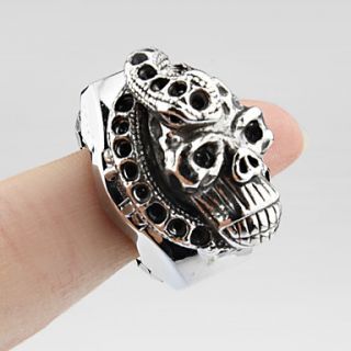 USD $ 4.99   Ghost Head Case Metal Ring Watch,