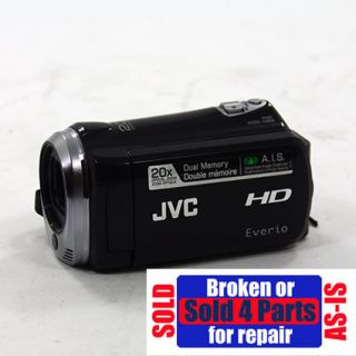 As Is Broken JVC Everio GZ HM300BU SD Memory Black Camcorder for Parts