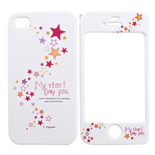 USD $ 4.99   Full Body Case for iPhone 4/4S   Pink Stars,