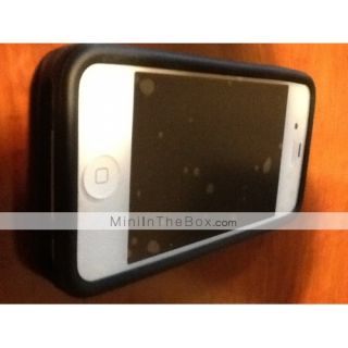 EUR € 1.92   Custodia protettiva in silicone per iPhone 4   Nero