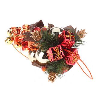 Burnt Orange Pack Shiny Finish Ball Gift Box Bells Pine Nuts Christmas