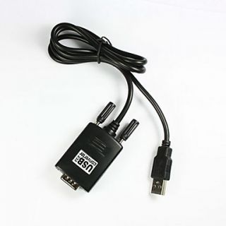 USD $ 7.99   USB to RS232 Serial 9 Pin DB9 Cable Adapter for PC (5Ft