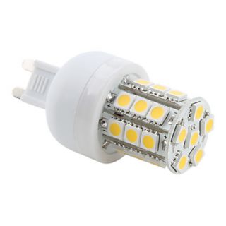 Ampoule LED Epi de Maïs (230V), Blanc Chaud, G9 27x5050 SMD 3.5W