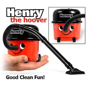 New Paladone Henry Desktop Office Toy Tidy Hoover Vacuum Mini Cleaner