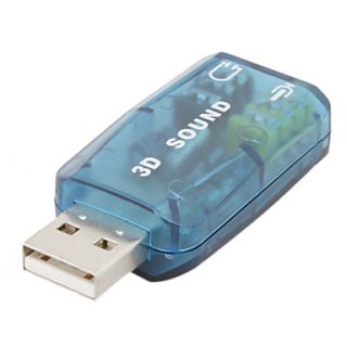 USD $ 2.49   USB 2.0 3D 5.1 Virtual Surround Sound Card