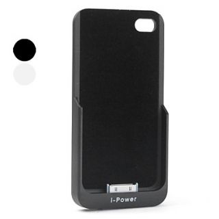 Ultra Slim eksternt batteri med Case for iPhone 4 og 4S (White