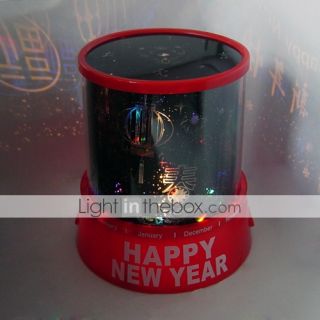 stile cinese felice anno nuovo partito proiettore lampada da notte di