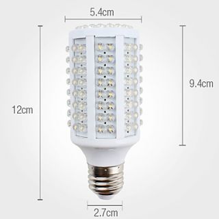 E27 9W 166 LED 500LM 2800 3300K Warm White Light LED Corn Bulb (220